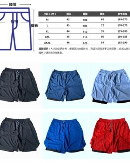 Shorts tights men 2 in 1 running gym workout custom