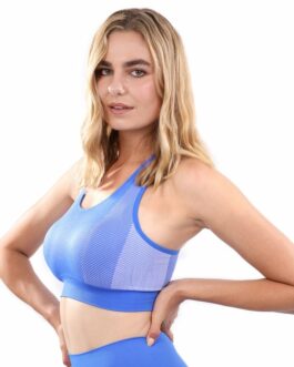 Arleta Seamless Sports Bra – Blue